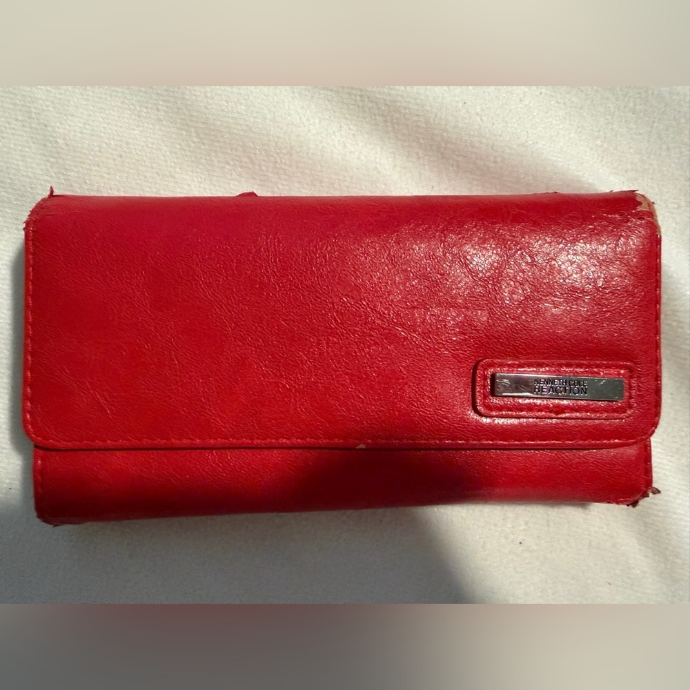 Kenneth Cole REACTION Red Leather Women's REHAB Wallet